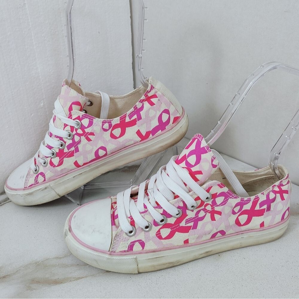 Avon Women's Cushion Walk Pink Ribbon Breast Cancer Awareness Sneakers, 8